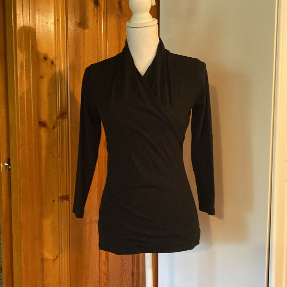 CAbi Elegant Black Blouse